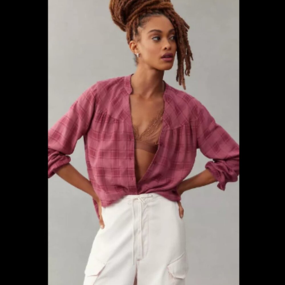 Brand New Cloth & Stone Long-Sleeve Blouse